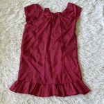 Susana Monaco  Short sleeve front tie ruffle hem dress size Small Photo 5