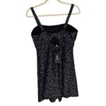 DACI Classic Fashion Collection Black White Polka Dot Square Neck Mini Dress L Size L Photo 10