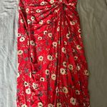 Nine Britton Red Floral  Midi Dress Photo 0