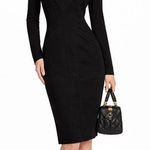 Prairie Underground Black‎ Dayframing Long Sleeve Dress Size M Black Size M Photo 0