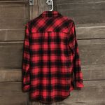 Athleta Women  Lumberjill Flannel Shirt Red & Black‎ Button Down Shirt Size Small Photo 3