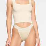 SKIMS  Cotton Rib Tank Top Bone Photo 0