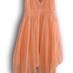 Guess Twisted Tank Handkerchief Hem Dress Coral Peach 6 Photo 0