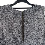 CAbi CeCe Shell Dark Gray Herringbone Tweed Zip Back Tank Top Photo 6