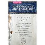 American Eagle AEO Stretch Super High-Waisted Ripped Ankle Straight Jeans Rise Waist Destroyed Photo 5