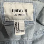 Forever 21  Denim Trucker Jean Jacket Womens Size M Button Up Long Sleeve Blue Photo 2