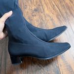 Paul Green  • Stretch Neoprene Knee Boots tall black square toe block heel 90s Photo 7