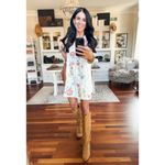 Free People Willow Embroidered Lace Minidress in Ivory Size Medium Photo 13