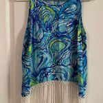Lilly Pulitzer Sonya Fringe Tank Top Sz 4 5061 Photo 0