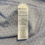 Athleta  Chi Dot Mesh‎ Workout Active Crop Tank Blue size XS Sporty Athlesiure Photo 7