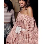 Zimmermann  sunny skater linen shirt dress pink floral Sz Small coastal festival Photo 8