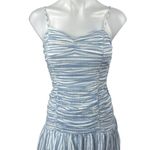 Saylor Audrey Striped Ruched Gathered Sleeveless Cami Camisole Mini Sundress S Photo 0