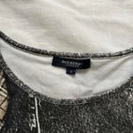 Burberry Tromp lieol photo real Black and white denim jacket print top size 2 Photo 1