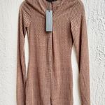 LIONESS NWT  Ghauri Long Sleeves V-Neck Knit Romper Chestnut Women's AU6 / XS Photo 2