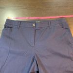 Talbots The Perfect Chino Curvy Pants 16 Navy Blue Stretch Cotton Casual Preppy Photo 6