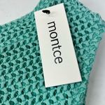 New Montce Turquoise Crochet Paula Bikini Bottom size Medium Blue Photo 4