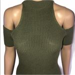 Glare  cold shoulder ribbed knit dress Photo 1