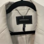 BCBGMAXAZRIA  Cream Faux Leather Blazer S Photo 1