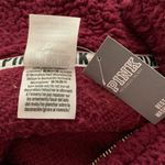 Victoria's Secret Victoria Secret PINK Maroon Sherpa Pullover Photo 11