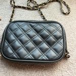 Gina Concepts Small Black Quilted Crossbody Purse With Chain Strap Photo 3