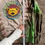 Grateful Dead  Sweatshirt Tie-Dye Green TansBear Logo Roses size Small Photo 3