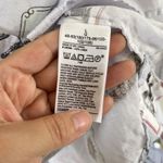 Banana Republic  Shirt Womens Sz L Long Sleeve Button Up Blue 100% Linen Animals Photo 5