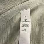 Lululemon  Pale Green Crewneck Rounded Long Sleeve Sweater Size 6 Photo 7