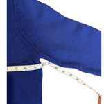 Liz Claiborne  Blue Gray Embroidered Deer Long Sleeve Pullover Sweater Large Photo 3