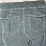 Free People Velvet Crop Flare Pants Green Slim Fit Stretch Corduroy Size M Photo 6