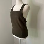 Anthropologie Porridge army green cross-strap tank top size M NWT Photo 3