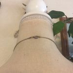 Vintage 80s black onyx marcasite pendant on chain Photo 3