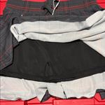 Halara NWT  Gray and Red Plaid Skater Skirt size S 2 in 1. Sheer with/shorts. Photo 1