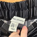 Adrienne Vittadini  wide leg striped paper bag waist tie pants Photo 3