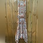 Lucky Brand Maxi Dress Sleeveless/Tank Ivory Floral Bohemian Flowy Size Small Photo 3
