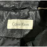 Calvin Klein Calvin Klein Women Black Leather Double Zip Jacket Size L Photo 1