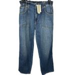 Hudson Jeans Remi High Rise Straight Leg Jeans Elastic Waist Summer Wind 27 NWT Photo 2