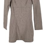 ZARA Square Neck Grey Long Sleeve Mini Dress size Small NWT Photo 5