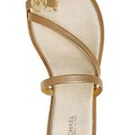 Michael Kors LETTY ICONIC MK LOGO TOE RING SEXY POOL SLIDES SANDALS Photo 0