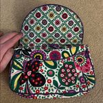 Vera Bradley Pink/Green Floral Quilted Fabric Shoulder Bag Green Photo 4
