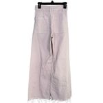 ZARA The Marine Straight Leg Vintage High Rise Raw Hem Relaxed Fit Jeans 4 Pink Photo 10