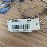 Kenneth Cole Aquamarine Crystal Threader Tierred Sterling Silver Necklace NEW Blue Photo 3