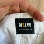 Anthropologie Maeve The Colette High Waisted Wide Leg Cropped Pant Sz 26 White Photo 4