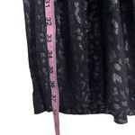 White House | Black Market WHBM Kimono Sleeve Smocked Waist Dress Black Shimmer Leopard Medium Mini Casual Photo 6