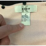 Kikit Sweater Womens Medium Faux Fur Collar Button Cardigan Removable Vintage St Pink Photo 5