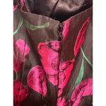 Lulus Pretty Blooms Black Floral Jacquard Sleeveless Mini Dress Size Large Photo 8