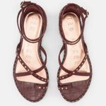 Ted Baker 💕 LONDON💕 Mathar Flat Studded Gladiator Sandal ~ Dark Brown 38.5 NWT Photo 5