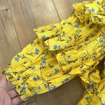 Happy X Nature By Kate Hudson Dress Ditsy Meadow Mini Floral Ruffle Yellow Sz M Size M Photo 8