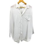 Frank & Eileen  MacKenzie Button Up Shirt in White‎ Linen Coastal Boho One Size Photo 3