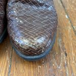 Ariat Shoes Womens Size 7.5 Brown Leather Clog Mule Basketweave ATS Western Photo 3