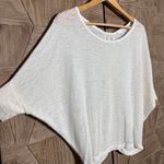 Lush Clothing Lush Womens White Oversized Top Size S Cream Dolman Sleeves Crochet Boho Photo 1